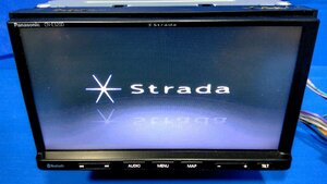 (I)1円スタート カーナビ パナソニック Strada CN-E320D CD/Bluetooth/ＴＶ/AM/FM/地図データ2019年/動作確認初期化済み　(5170)