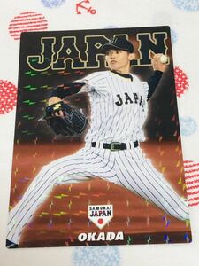 カルビー プロ野球チップスカード キラ 侍ジャパン 中日ドラゴンズ 岡田俊哉