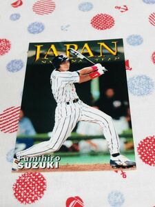 カルビー プロ野球チップスカード 日本代表 鈴木郁洋 中日ドラゴンズ 近鉄バファローズ