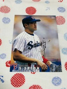 カルビー プロ野球チップスカード 箔押しサイン入り 東京ヤクルトスワローズ 佐藤