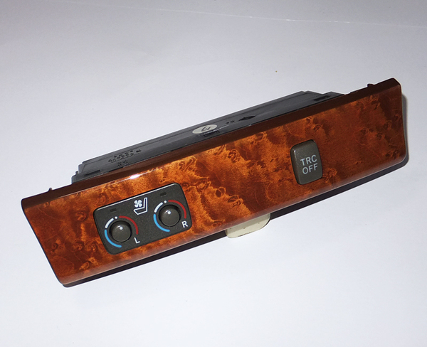 トヨタ 純正 シートヒーター スイッチ パネル 758370 TRCコントロール 木目調 ウッド ボタン 内装 インテリア 電装(UCF30 UCF31 セルシオ) 
