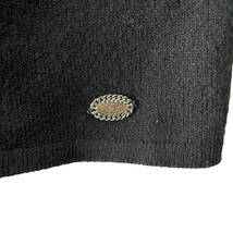 Chanel シャネル タートルネック ニット カシミヤ100％ cashmere 半袖 トップス ブラック 黒 サイズ38 CHA0001_画像5