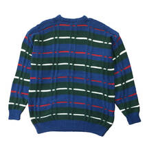 90S USA製 ペンドルトン カントリートラディショナルズ コットン デザインニット クルーネック セーター メンズXL Pendleton 古着 BJ0550_画像2