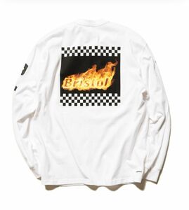 F.C.Real Bristol FCRB CHECKER FLAME TEE L エフシーレアルブリストル 長袖 ロンT