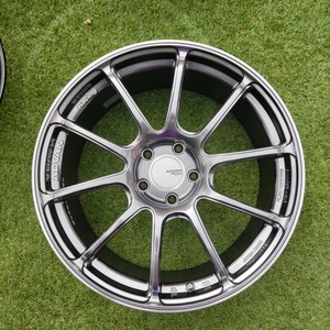 アドバンレーシングRZⅡ 19X8.5J 5穴　P.C.D114.3 インセント+50 レーシングハイパーブラック&リング4本中古美品