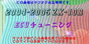 ZX-10R 2004-2005 ECU書換 ECUチューニング インジェクションチューニング