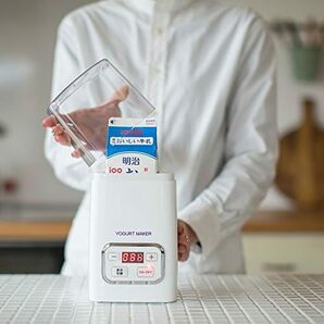 ヨーグルトメーカー レシピ集付き 甘酒 塩麹 温度調節機能付き 牛乳パック可 YGT-4の画像5
