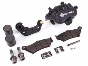 60【評価A】 BMW F650GS 純正 brembo ブレンボ フロント ブレーキ キャリパー & サポート 分解洗浄済 F650CS F700GS F800GS