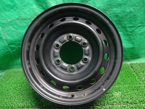 トヨタ純正200ハイエース●15×6J +35 6H PCD139.7 鉄ちん 鉄ホイール 中古スチールホイール1本●ヤ11