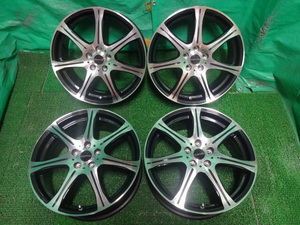 ホットスタッフ ラフィット HOTSTUFF Laffite SK-7●17×7J +50 5H PCD100 中古ホイール4本●モ95