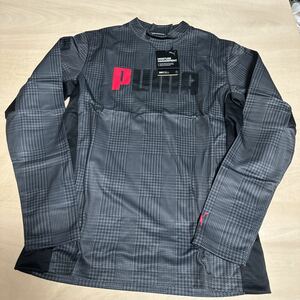 新品プーマ PUMA メンズ ゴルフ 長袖シャツ ゴルフ AOP ハツネツ LS タートルネック 539373 ブラック　サイズM