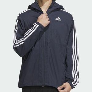 新品 アディダス adidas デニムルック レギュラーフィット ストレッチウーブン フーデッドトラック ジャケット IA9389 サイズM、