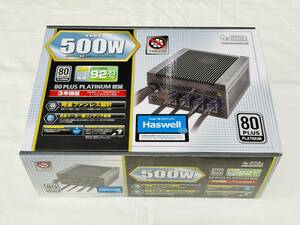 SUPER FLOWER スーパーフラワー 500Wファンレス電源 80PLUS PLATINUM認証 SF-500P14FG