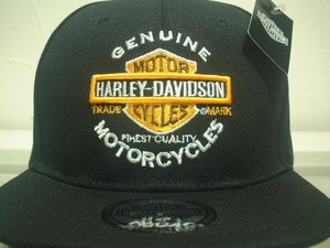 ★１個限定で★今月のサービス品の★在庫一掃セールです★必見★HARLEY‐DAVIDSON★お洒落～で★綺麗～な★ブラック★キャップ★黒★新品★