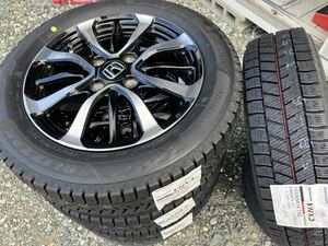 新品スタッドレス 155/65R14 BLIZZAK VRX3 ホンダ純正 中古N-BOXカスタム アルミホイール　4本セット