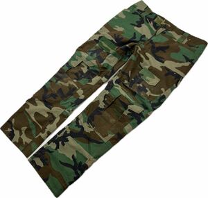 TACTICAL PANTS ☆ 迷彩 ウッドランド カモフラ デザイン ミリタリーパンツ W36 アメカジ ストリート サバゲー タクティカルパンツ■Ja7041