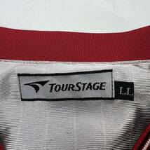 TOUR STAGE ☆ 2way プルオーバー ウインドブレーカー ナイロンジャケット レッド 赤 LL ゴルフ トレーニング 定番 ツアーステージ■CK189_画像5