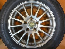 バリ溝 美品【19年製ダンロップウインターマックス02 215/60R16】16インチ 6.5J+38 PCD114.3-5H クラウン マークX カムリ ヴェゼル CX-3_画像5