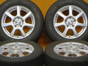 超バリ溝 超美品【2021年製トーヨー オブザーブGIZ2 195/65R15 91Q】15インチ 6J+53 PCD114.3-5H エスクァイア ヴォクシー ノア アイシス