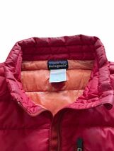 ★★★2004年製 patagonia パタゴニア PO ハーフジップ ダウンセーター 84670 F4 サイズS 赤★★★_画像6