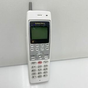 X10-E 動作品　【中古美品】NYC-8iE-DCLS (W) ナカヨ/NAKAYO iE コードレス 電話機 ビジネスホン 業務用 電話機 本体のみバッテリー無し