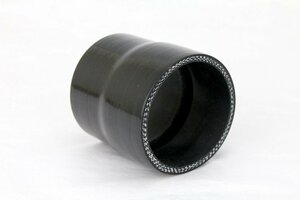 送料350円 65mm-70mm 異径ストレート 強化シリコンホース 4層 ブラック 黒 4プライ インテークホース ラジエーター ヒーター 65Φ-70Φ