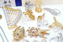 おたからや◆スワロフスキー SWAROVSKI アクセサリー大量おまとめ ネックレス,ブローチ,イヤリングなど 箱入りあり【L-A24911】_画像6