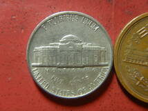 外国・USA／ジェファーソン５セント白銅貨（1981年D）　231214_画像2