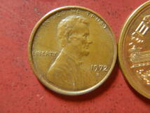 外国・USA／リンカーン１セント黄銅貨（1972年D）　23121502_画像1