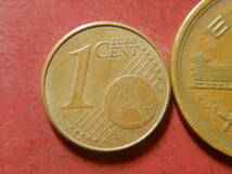 外国・ポルトガル／１ユーロセント銅張りスチール貨（2007年）　231216_画像2
