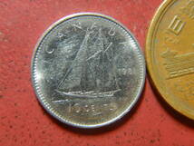 外国・カナダ／１０セント・ニッケル貨（1981年）　231216_画像1