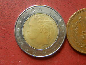 外国・イタリア／５００リレ・クラッド貨（1983年）　231221