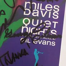 激レア直筆サイン入りCD Miles Davis “Quiet Nights” 1CD CBS オランダ初期盤(日本プレス)_画像3
