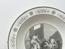 希少　フランス　アンティーク　皿　Creil et Montereau 　クレイユモントロー　/ 　 グリザイユの絵皿　　1800-1840s_画像4