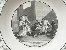 希少　フランス　アンティーク　皿　Creil et Montereau 　クレイユモントロー　/ 　 グリザイユの絵皿　　1800-1840s_画像5