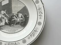 希少　フランス　アンティーク　皿　Creil et Montereau 　クレイユモントロー　/ 　 グリザイユの絵皿　　1800-1840s_画像3