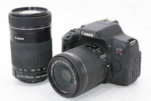 【外観特上級】Canon EOSKiss X8i ダブルズーム EF-S18-55mm/55-250mm　#m7009