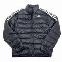 adidas アディダス エッセンシャルズ ダウン ジャケット 黒 XO GH4589 23-1010-4-7_画像1