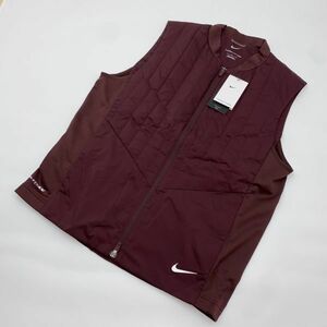 NIKE ナイキ ゴルフ サーマフィット レペル 中綿 ベスト 保温 バーガンディ L DN1958-652 23-1019-8-11