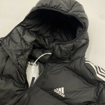 アディダス adidas エッセンシャルズ ミッドウエイト フード付き ダウンジャケット 黒 L GT9141 23-1010-2-2_画像2