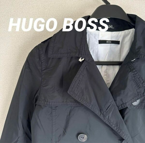 HUGO BOSS ヒューゴボス ロングコート アウター 黒 ブラック