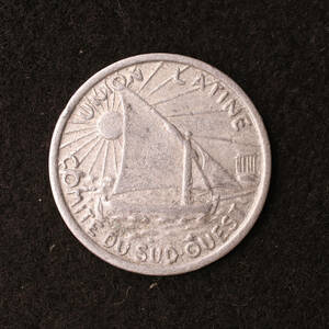 【緊急貨幣】フランス トゥールーズ 10サンチームアルミ貨（1930）[E3049]