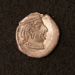 インド・スキタイ王国 西クシャトラパ ドラクマ銀貨（200-400）[E2542]古代ギリシャコイン,古代ローマ