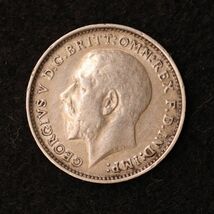 KM#813/イギリス ジョージ5世 3ペンス銀貨（1911）1.41g, 16mm [2930]コイン_画像1