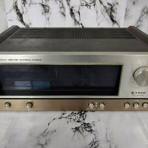 湘/TRIO/SOLID STATE AM-FM STEREI TUNER/KT-6005/ステレオチューナー/AM/FM/ラジオ/トリオ/オーディオ機器/ジャンク品/湘11.10-229見の画像1