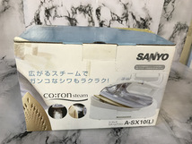 湘/SANYO/コードレススチームアイロン/A-SX10/07年製/アイロン/三洋電機株式会社/通電確認済み/箱付き/湘12.1-45森_画像9