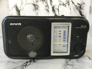 湘/aiwa/アイワ/ポータブルラジオ/FR-C35/AM/FM/TV/オーディオ機器/動作確認済み/湘11.10-137後