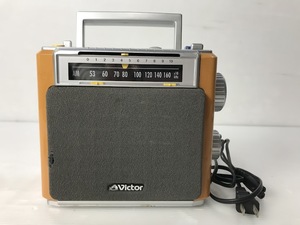 湘/Victor/ビクター/ラジオ/RA-H77/3バンド/TV/FM/AM/卓上ラジオ/オーディオ機器/動作確認済み/湘11.10-200後