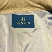 未使用級現行タグ◎ ランバン【繊維の宝石カシミヤ】LANVIN トレンチコート ローブ Lサイズ カシミア◎ キャメルカラー◎ トロトロ質感◎_画像8