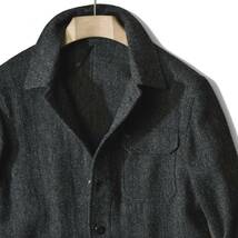 10,4万【モンテドーロ SLOWEAR 新品】◇超使える,温かみある秋冬の軽アウター◇バサッと羽織ってサマになるライトツイードシャツジャケット_画像4